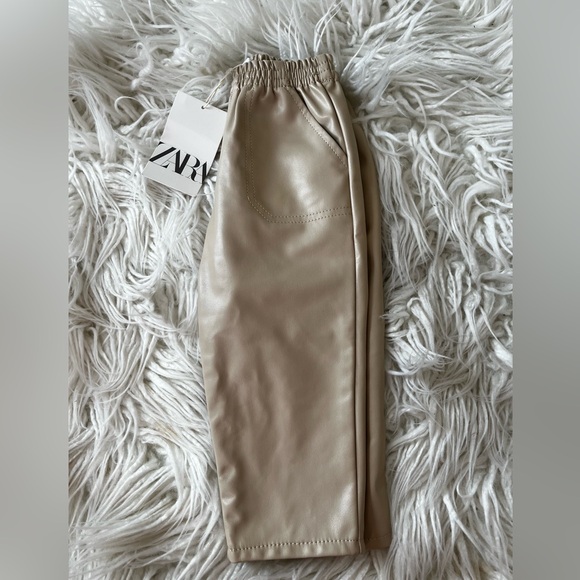 Zara ❤️Faux leather pants - Toddler - Picture 1 of 7